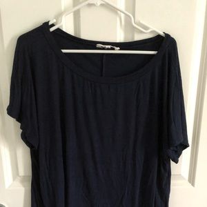 Navy Off Shoulder Top